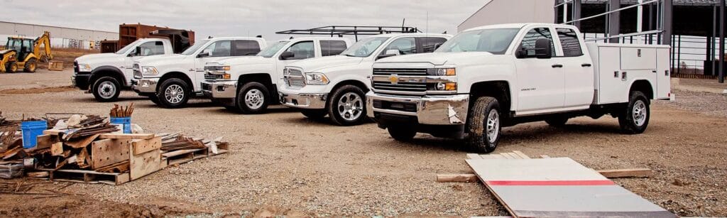 Fleet of trucks fitted with GPSInsight Technology
