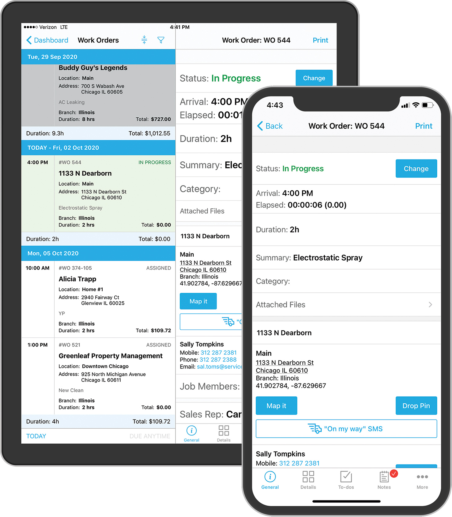 Field Service - Calendar and Mobile Work Order