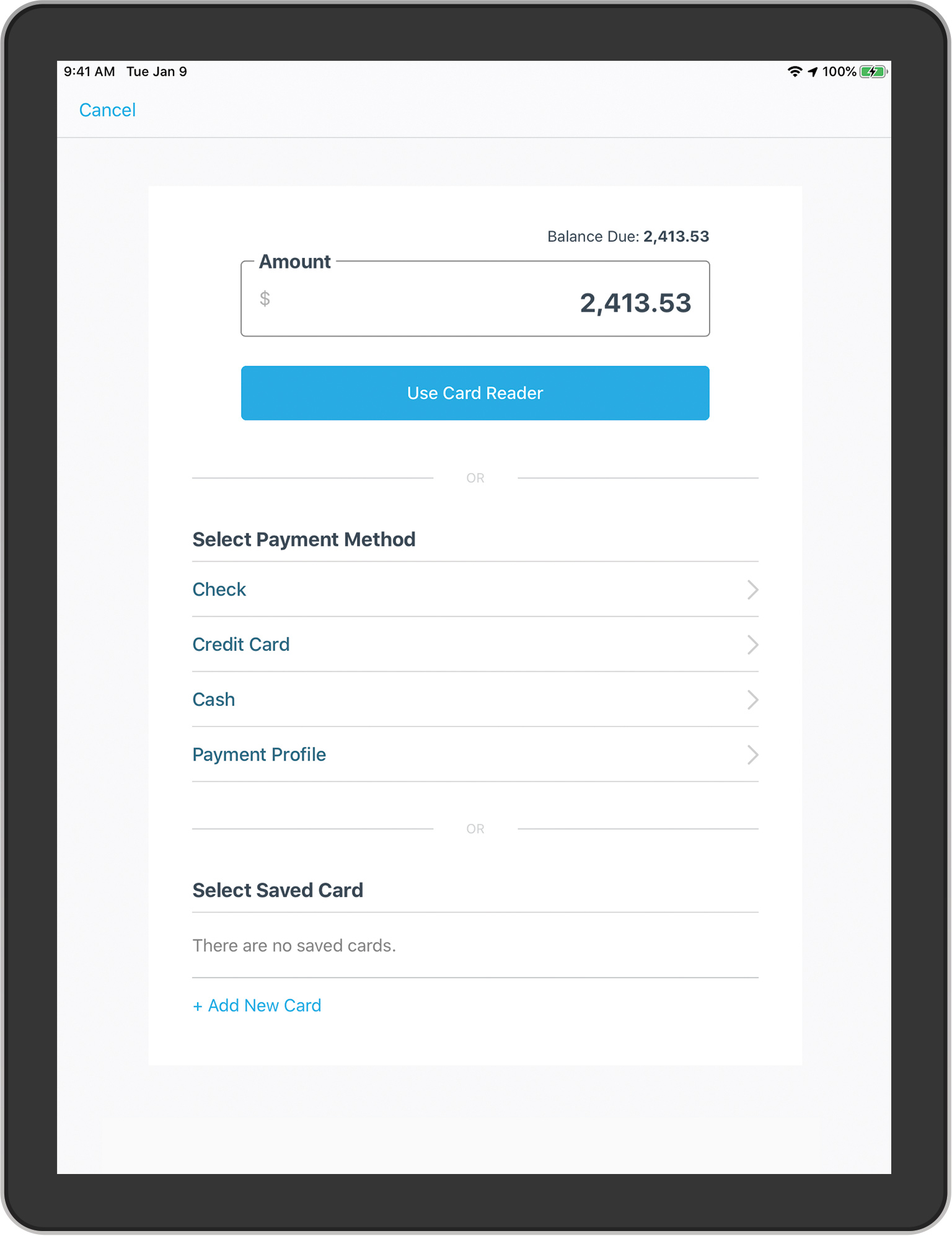Collect Payments in the Field