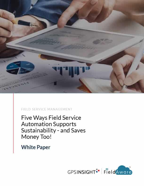 FieldAware White Paper Five Ways Field Service Automation Supports Sustainability and Saves Money Too Thumbs